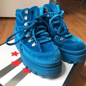 Jeffrey Campbell velvet boots